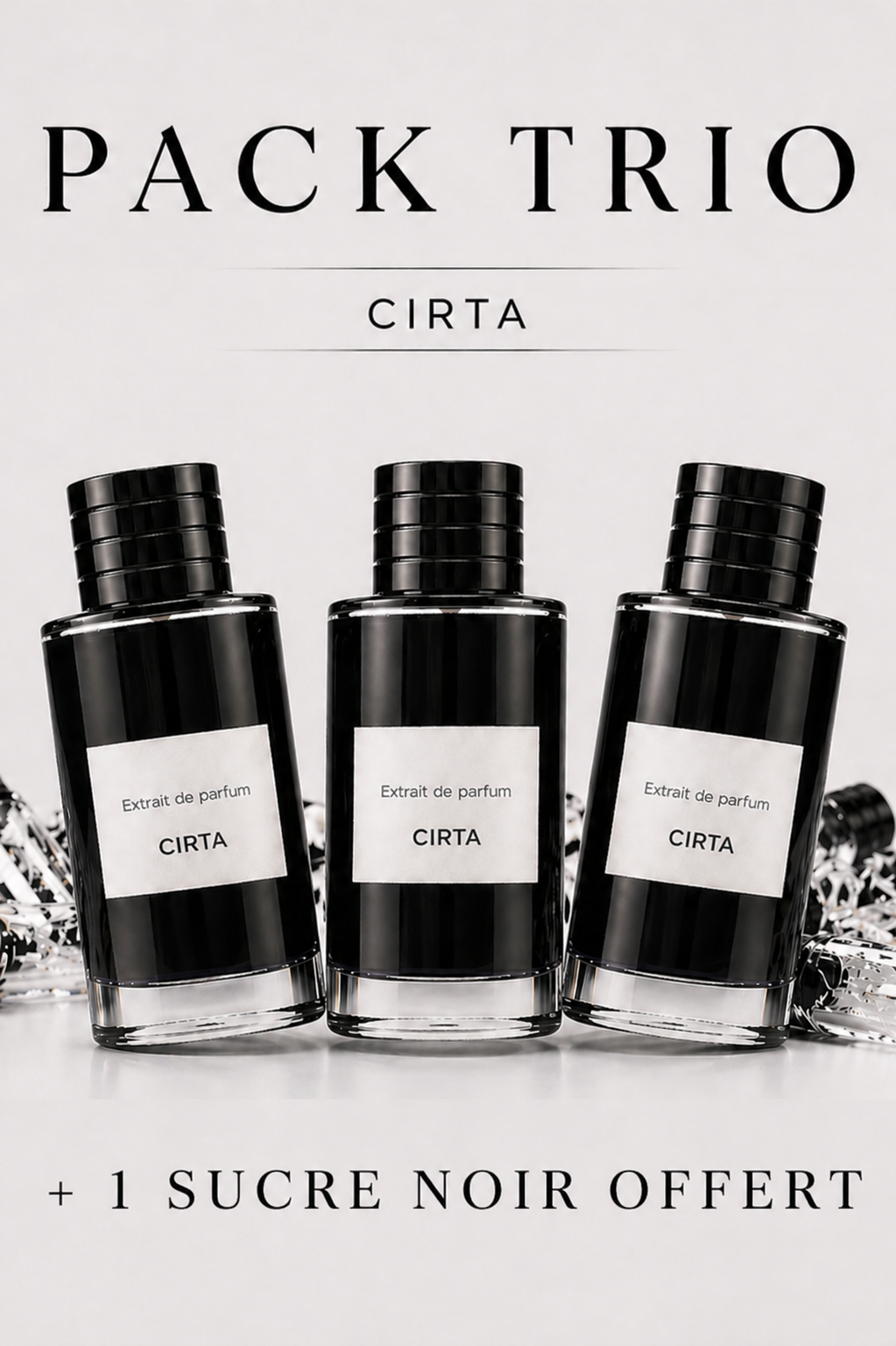 Pack 3 parfums + Sucre noir offer